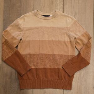 Children's Place Multi-Tone Brown Colorblock Crewneck Sweater Size Small